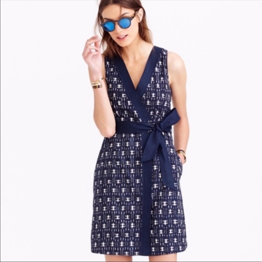 J.Crew Ikat Wrap Dress